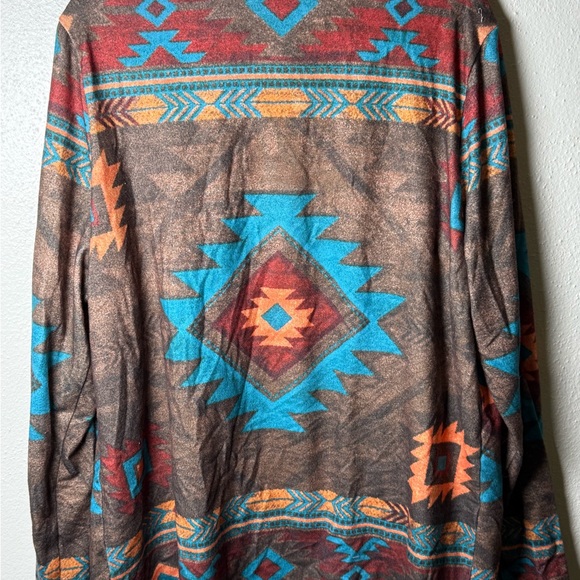 Colorful Geometric Patterned Cardigan - Picture 3 of 6